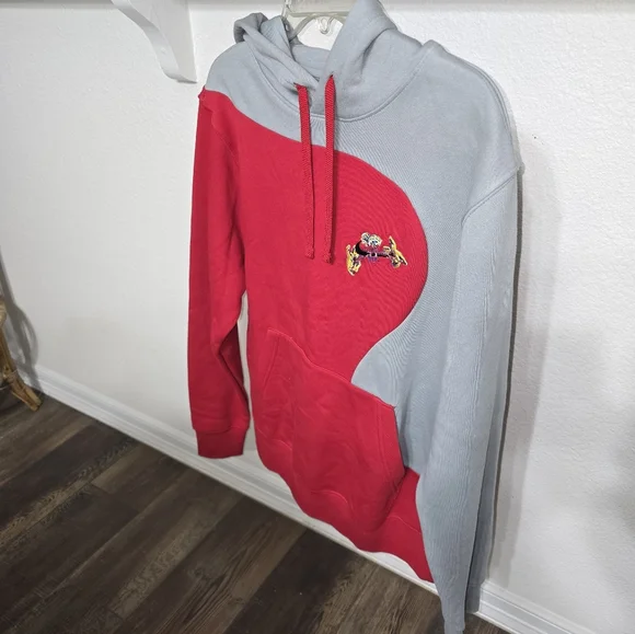 Nike Red & Gray Hoodie Sweatshirt Sz S NWOT. Box - Picture 6 of 7